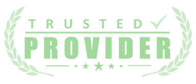 A badge reading "Trusted Provider"